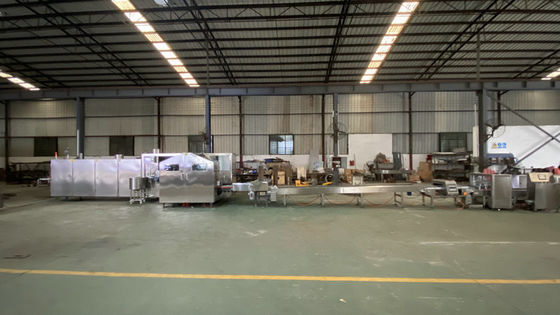 가득 차있는 자동적인 아이스크림 콘 기계 강철 구조물 고용량