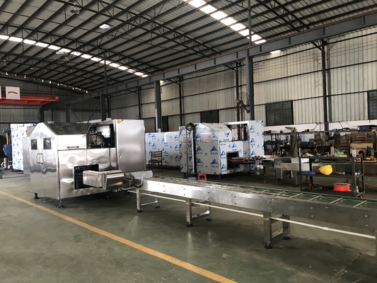 좋은 가격 투 컬러 얼룩 강철 7 kg/H 자동적 얼음 크림 콘 기계 3.37 kw 380V 온라인으로