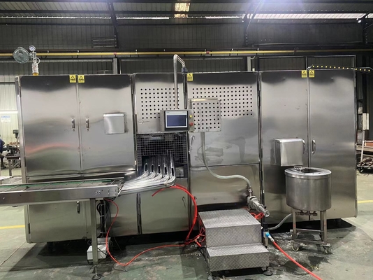 기계 옥수수 콘 제조사에게 공간 절약을 만들어주는 5000 pcs/H 바삭바삭한 와플콘